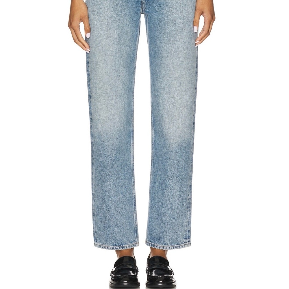 Agolde Light Blue Straight Leg Jeans
